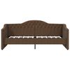 vidaXL Lit avec matelas et &eacute;clairage USB Marron fonc&eacute; Tissu 90x200 cm