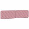 vidaXL Lit avec matelas rose 200x200 cm velours