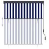 vidaXL Store roulant d'ext&eacute;rieur 140x250 cm Bleu et blanc