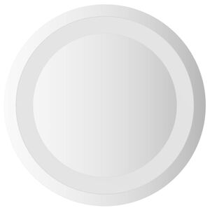 vidaXL Miroir de salle de bain LED Transparent &Oslash; 30 cm verre tremp&eacute;