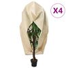 vidaXL Housses de protection pour plantes avec fermeture &eacute;clair 4 pcs