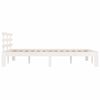 vidaXL Cadre de lit sans matelas blanc bois massif 150x200 cm