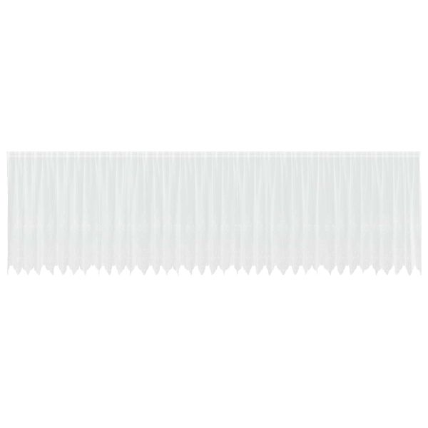 vidaXL Rideau en Dentelle avec des rideaux Blanc 140x900cm Polyester