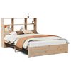 vidaXL Lit biblioth&egrave;que sans matelas 150x200 cm bois massif de pin