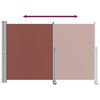 vidaXL Auvent lat&eacute;ral r&eacute;tractable de patio 160x300 cm Marron
