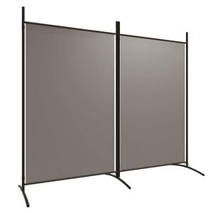 vidaXL Cloison de s&eacute;paration 2 panneaux Anthracite 175x180 cm Tissu