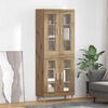 vidaXL Haut Armoire Ch&ecirc;ne artisanal 69,5 x 34 x 180 cm