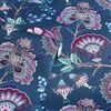 DUTCH WALLCOVERINGS Papier peint Krisha Bleu marine et rose