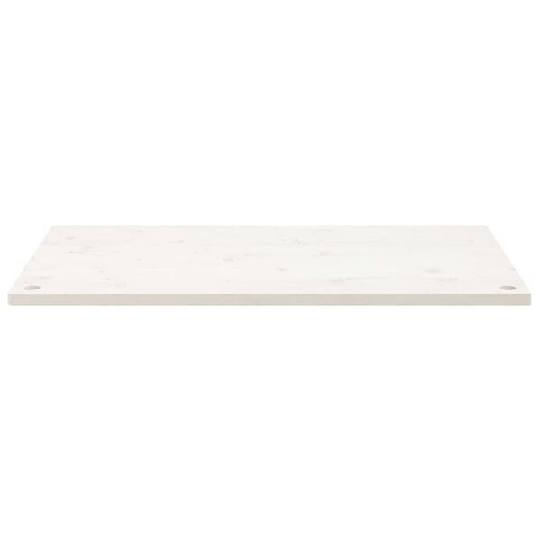 vidaXL Dessus de bureau blanc 100x50x2,5 cm bois massif de pin