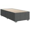 vidaXL Sommier &agrave; lattes de lit avec matelas Gris fonc&eacute; 80x200 cm Tissu