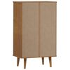 vidaXL Armoire &agrave; chaussures MOLDE Marron 59,5x35x103 cm Bois de pin