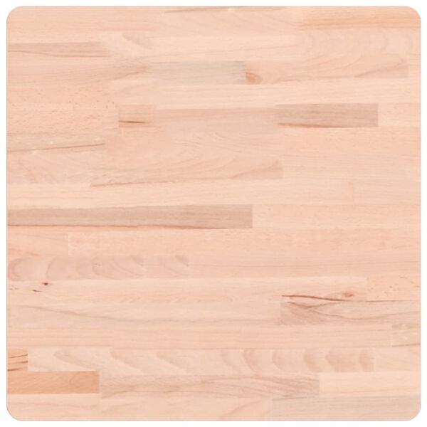 vidaXL Dessus de table 50x50x2,5 cm carr&eacute; bois massif de h&ecirc;tre