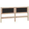 vidaXL T&ecirc;te de lit Autre Marron et noir 180 cm Bois massif en pin