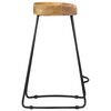 vidaXL Tabourets de bar Gavin lot de 2 bois de manguier massif
