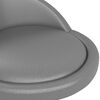 vidaXL Chaise pivotante de salle &agrave; manger Gris Similicuir