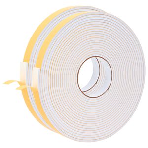 vidaXL Ruban adh&eacute;sif en mousse 2 pc Blanc 20mm x 10m Mousse CR