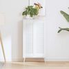vidaXL Portes d'armoire &agrave; persiennes 2 pcs blanc 99x29,5 cm