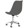 vidaXL Chaise pivotante de bureau Gris fonc&eacute; Tissu