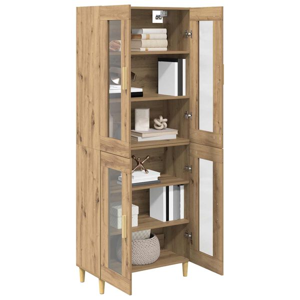 vidaXL Haut Armoire Ch&ecirc;ne artisanal 69,5 x 34 x 180 cm