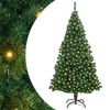 vidaXL Sapin de No&euml;l artificiel Vert 180 cm PVC, Acier et Plastique