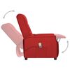 vidaXL Fauteuil de massage Rouge bordeaux Similicuir
