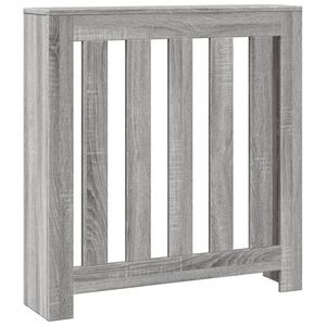 vidaXL Cache-radiateur sonoma gris 78x20x82 cm bois d'ing&eacute;nierie