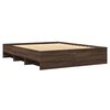 vidaXL Cadre de lit sans matelas ch&ecirc;ne marron 160x200 cm