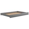 vidaXL Lit coulissant 2x(90x200) cm Gris Bois de pin massif