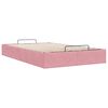 vidaXL Cadre de lit ottoman sans matelas rose 120x190 cm velours