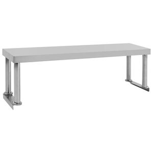 vidaXL &Eacute;tag&egrave;re de table de travail 120x30x35 cm Acier inoxydable