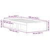 vidaXL Cadre de lit sans matelas blanc 75x190 cm