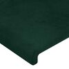 vidaXL Tête de lit Vert foncé 80x5x78/88 cm Velours