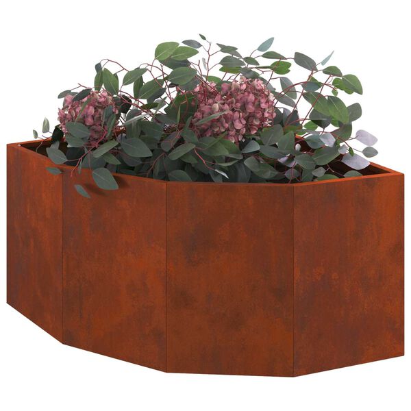 vidaXL Jardini&egrave;re d'Angle Rouill&eacute; 60 x 60 x 35 cm
