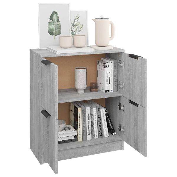 vidaXL Buffet Sonoma gris 60x30x70 cm Bois d'ingénierie