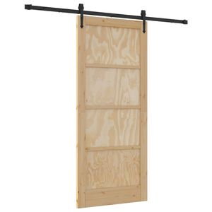 vidaXL Porte coulissante ORKDAL 86 x 198,5 cm Bois de pin massif