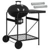 vidaXL Barbecue &agrave; charbon avec tubes &agrave; fumer 91 x 71 x 107 cm Acier