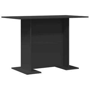 vidaXL Table de salle &agrave; manger / Table de repas 110 x 60 x 75 cm Noir