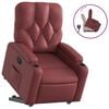 vidaXL Fauteuil inclinable Rouge bordeaux Similicuir
