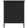 vidaXL Banc de rangement noir 40x42,5x50 cm bois d'ingénierie