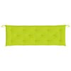 vidaXL Coussin de banc de jardin vert brillant 150x50x7cm tissu oxford