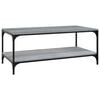 vidaXL Table basse Sonoma gris 80x50x40 cm Bois d'ing&eacute;nierie