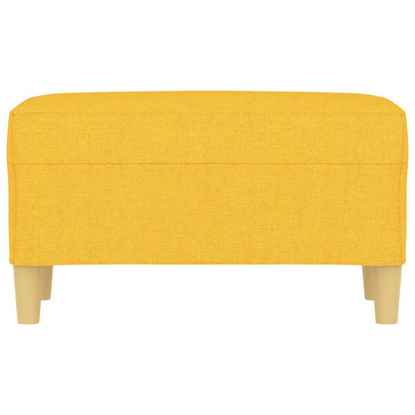 vidaXL Banc Jaune clair 70x35x41 cm Tissu