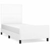 vidaXL Cadre de lit sans matelas blanc 80x200 cm similicuir