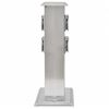 vidaXL Pilier de prise de jardin Acier inoxydable