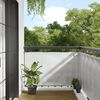 vidaXL &Eacute;cran de balcon gris clair 90x600 cm 100% polyester oxford