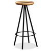 vidaXL Tabourets de bar lot de 2 bois massif de récupération