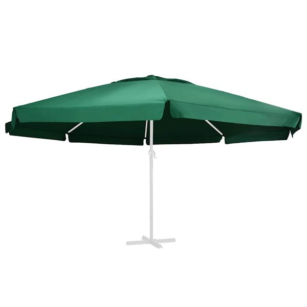 vidaXL Tissu de remplacement pour parasol d'ext&eacute;rieur Vert 610 cm