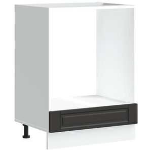 vidaXL Armoire &agrave; four Porto noir bois d'ing&eacute;nierie