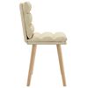 vidaXL Chaises &agrave; manger lot de 2 cr&egrave;me tissu