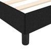 vidaXL Cadre de lit sans matelas noir 120x200 cm tissu